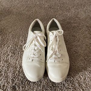 Vince white leather sneakers